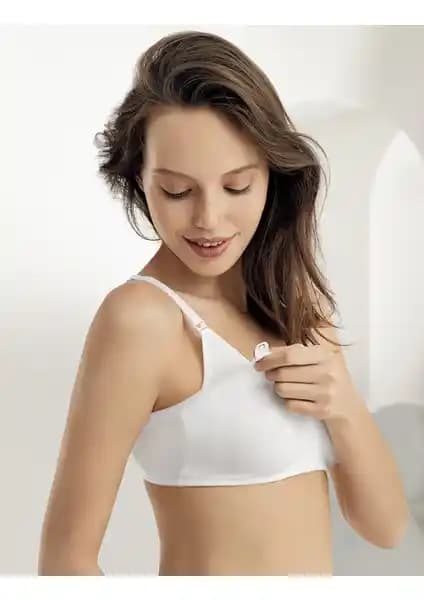 Şahinler Kadın Beyaz Emzirme Sütyeni M8150: Konfor ve Fonksiyonellik Bir Arada
