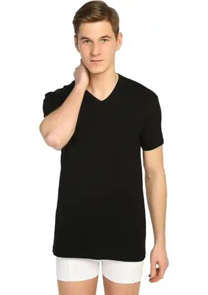 Tutku Erkek Ribana V Yaka Fanila 3'lü Paket Konfor ve Kalite Sunar