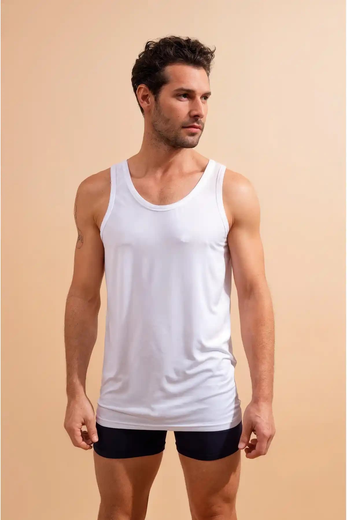 Zümrüt Yılzı 6'lı Askılı Erkek Beyaz Atlet: Rahat ve Şık Günlük İç Giyim Seçeneği