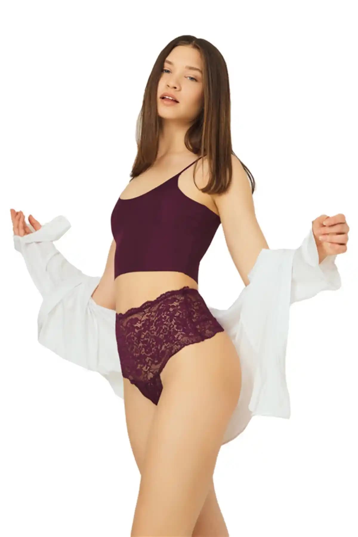 Cottonhill Mürdüm Dantelli Yüksek Bel Kadın Tanga Külot Ürün Özellikleri ve Kullanım Avantajları
