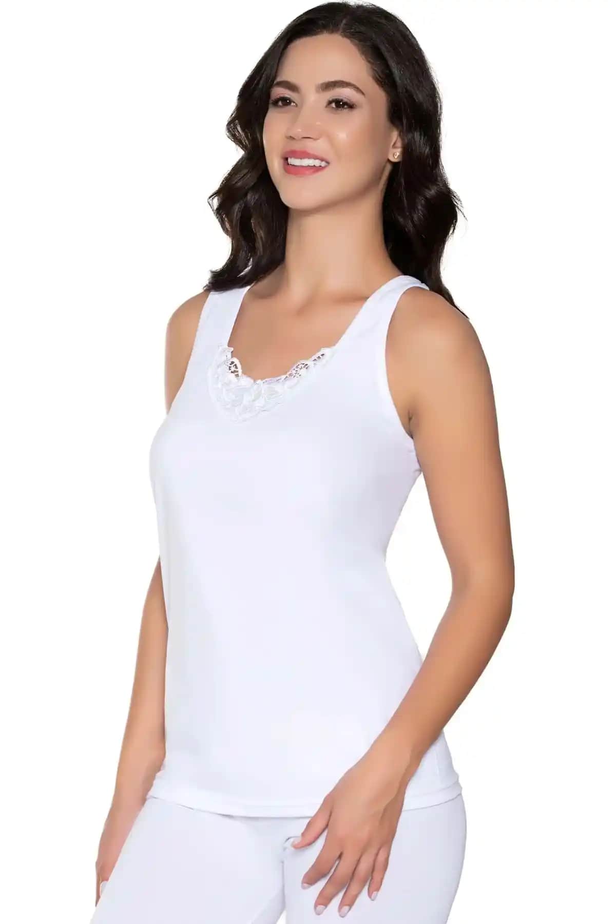 Kadın Penye Geniş Askı Atlet: Rahat ve Şık Günlük İç Giyim Seçeneği