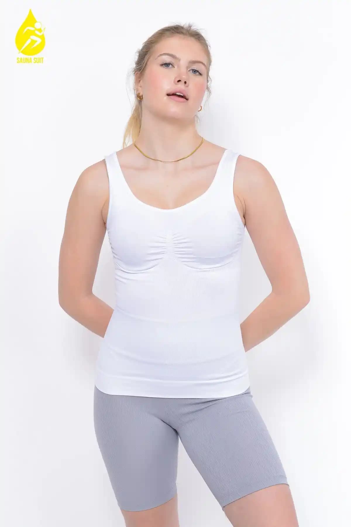 Kadınlar İçin Bel ve Göbek Şekillendiren Sauna Suit Korse Atletleri