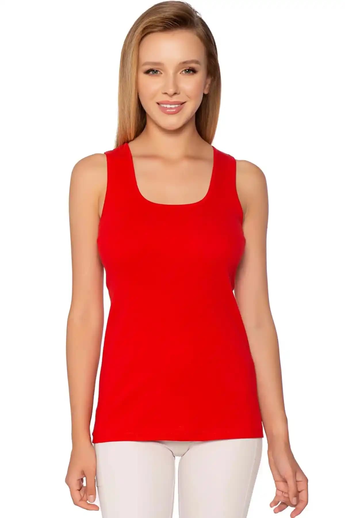 Kadınlar İçin Şık ve Konforlu Ribana Askılı Atlet - Günlük ve Spor Kullanımına Uygun