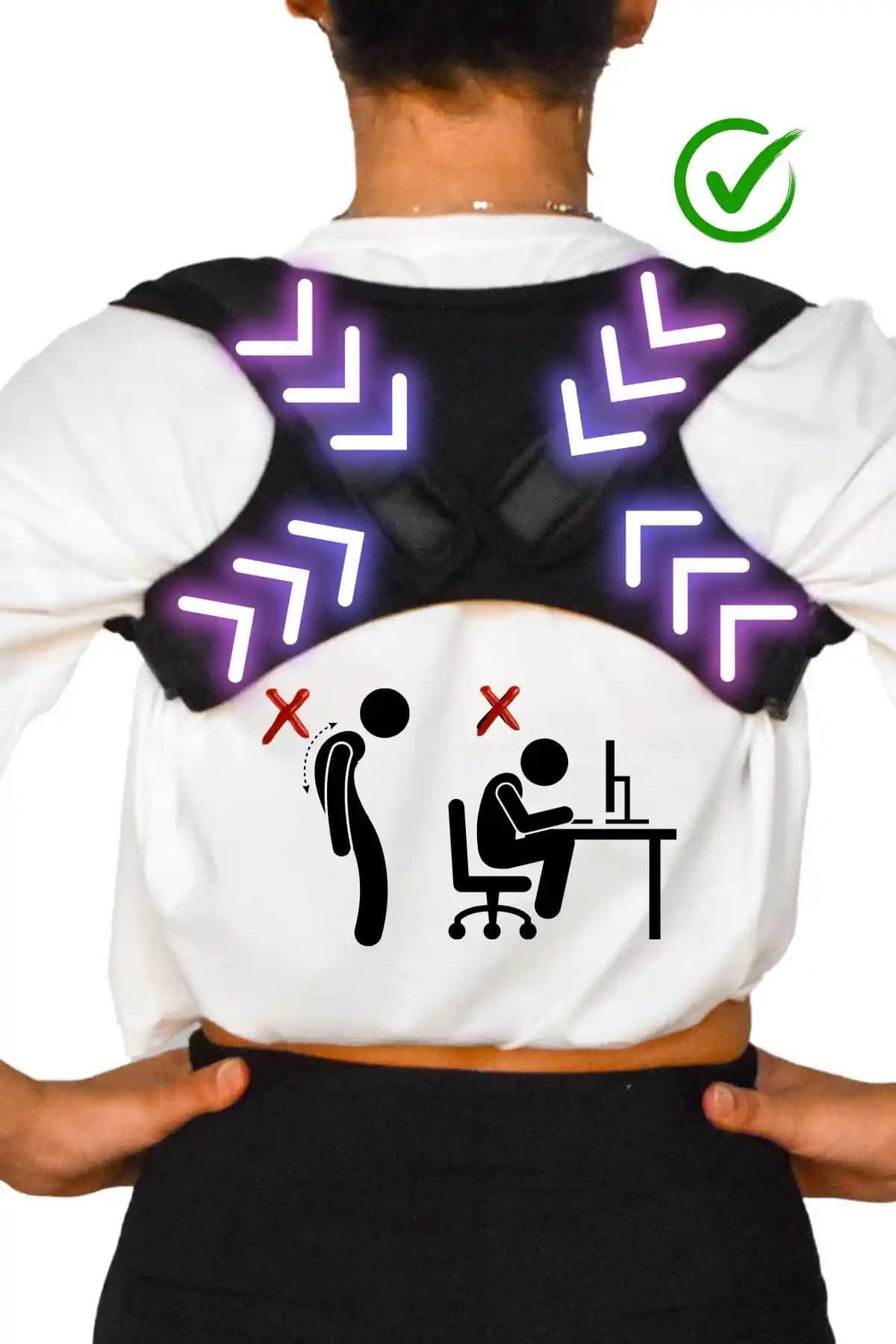 Minufco Ayarlanabilir Medikal Dik Duruş Sırt Korsesi Sağlıklı ve Şık Bir Çözüm