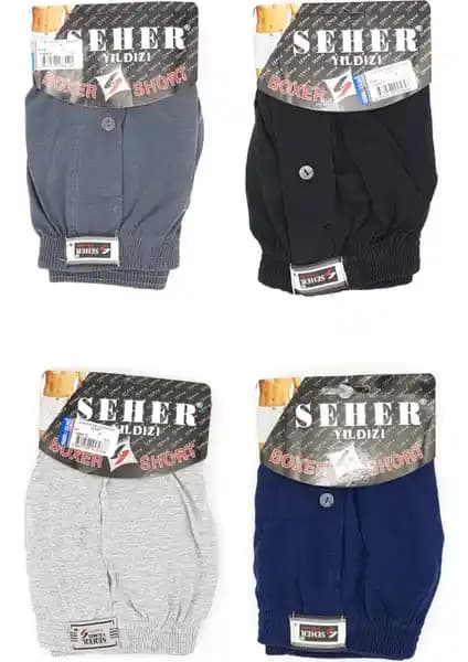 A02Teks Abani Classic 6'lı Çok Renkli Penye Düz Boxer Seti Erkek İç Giyim