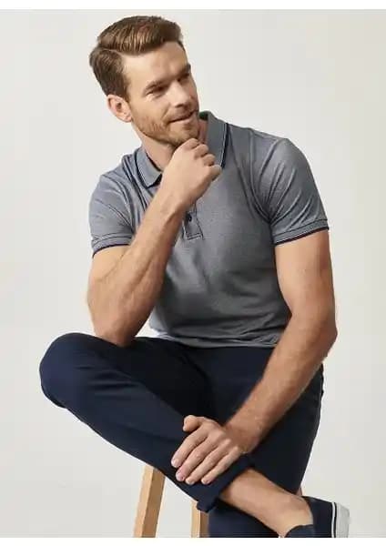 Altınyıldız Classics Erkek 3'lü Çekmeyen Pamuklu Slim Fit Polo Yaka Tişört Seti