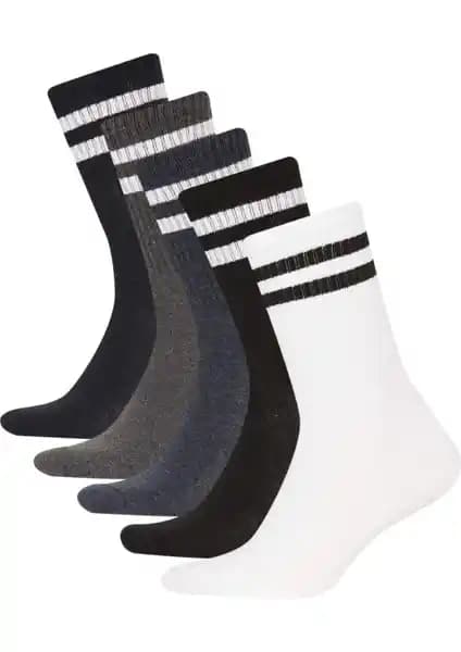 DeFacto Erkek 5'li Pamuklu Uzun Çorap Seti: Konfor ve Dayanıklılık Dengesi