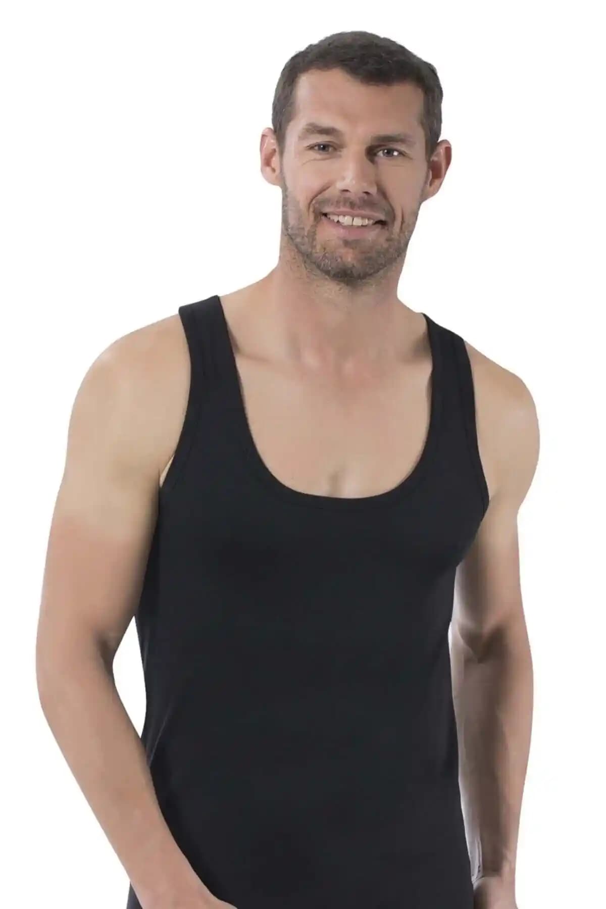 NACAR STORE Erkek Siyah Pamuklu Atlet 6'lı Paket - Konforlu ve Şık İç Giyim