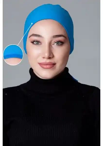 Nanak Mavi Penye Kaymayan Bone: Konforlu ve Kaymayı Önleyen Kadın Bone Modeli