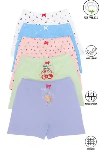 Özkan Underwear 41602 Kız Çocuk Şort Boxer Seti: Konforlu ve Şık İç Giyim Seçeneği