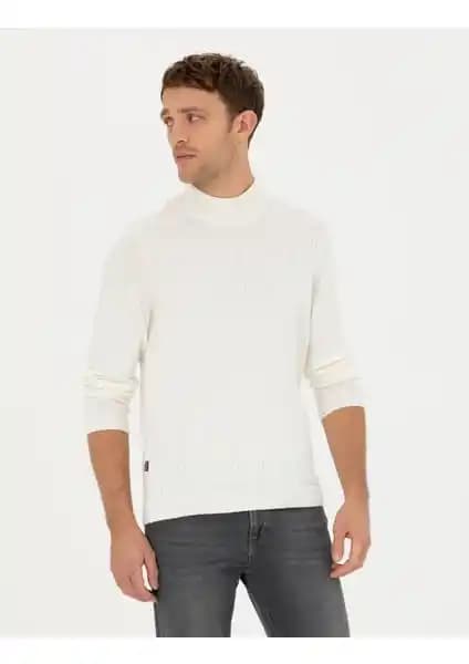 Pierre Cardin Erkek Ekru Slim Fit Yarım Balıkçı Yaka Triko Kazak Özellikleri ve İncelemesi