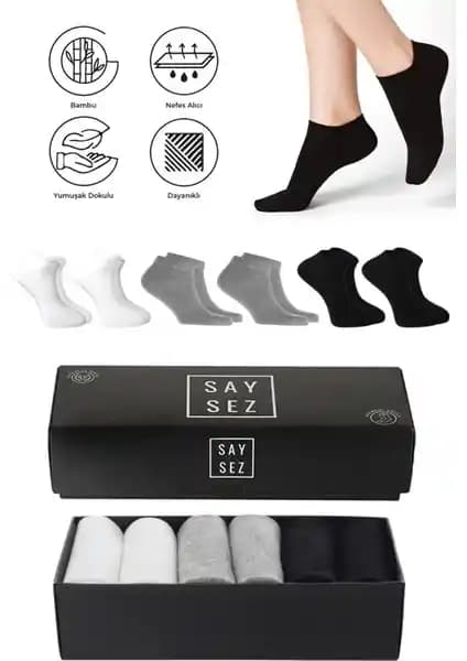 Saysez Premium Bambu Erkek Patik Çorapları: Konforlu, Nefes Alabilir ve Dayanıklı Tasarım