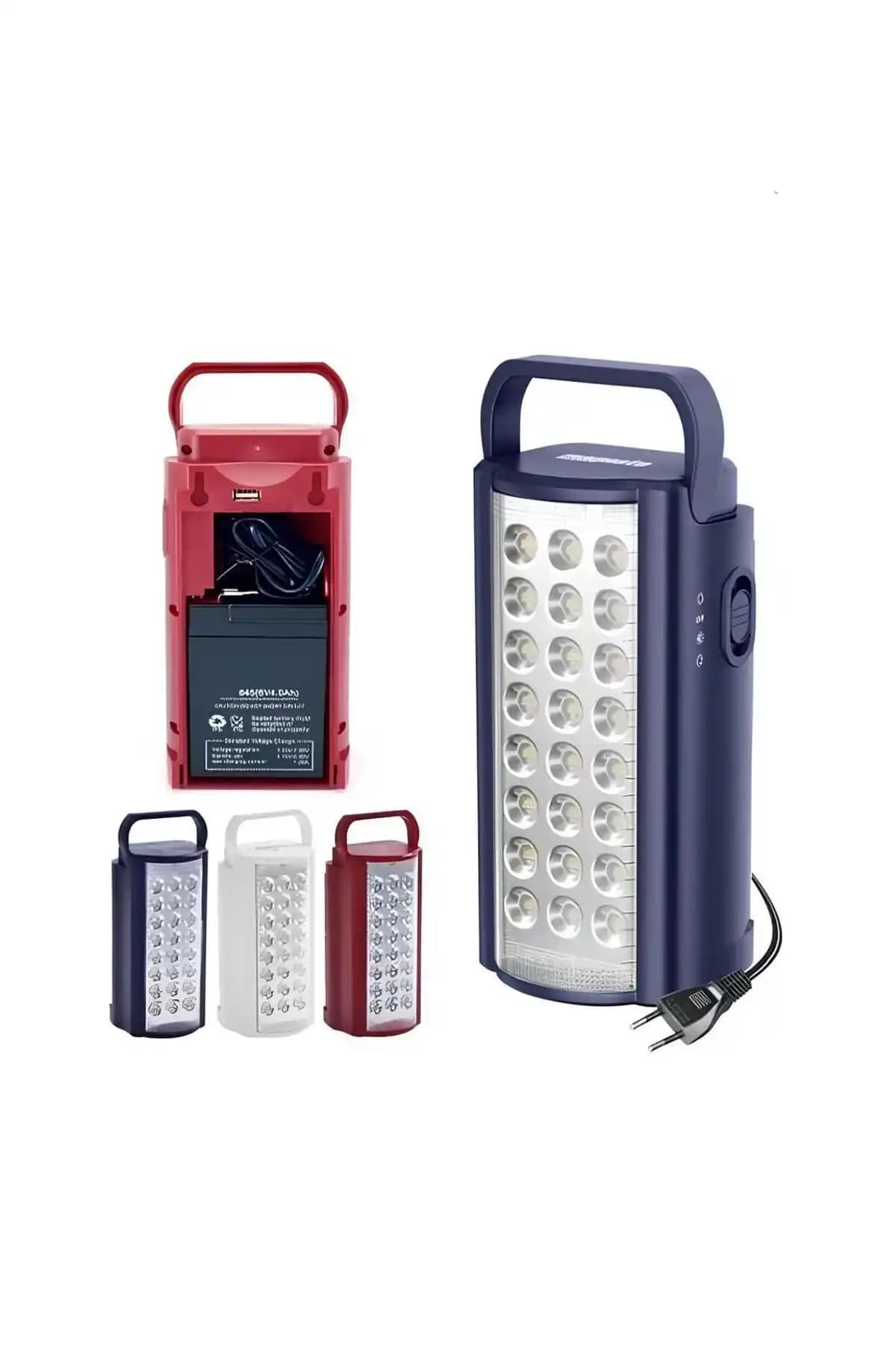 Andone 24 LED'li Kamp Lambası ve Şarjlı Işıldak Uzun Süreli Aydınlatma