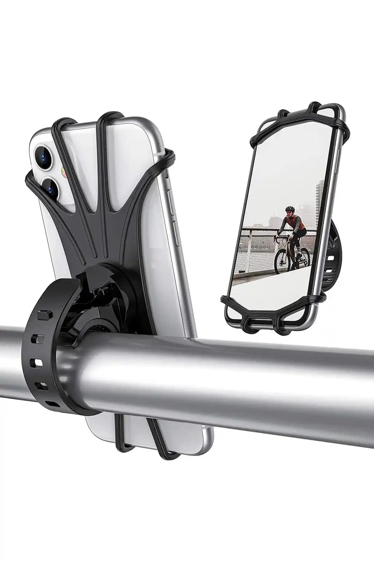 Asroya Çok Yönlü 360° Dönebilen Telefon Tutucu Bisiklet ve Scooterlar İçin