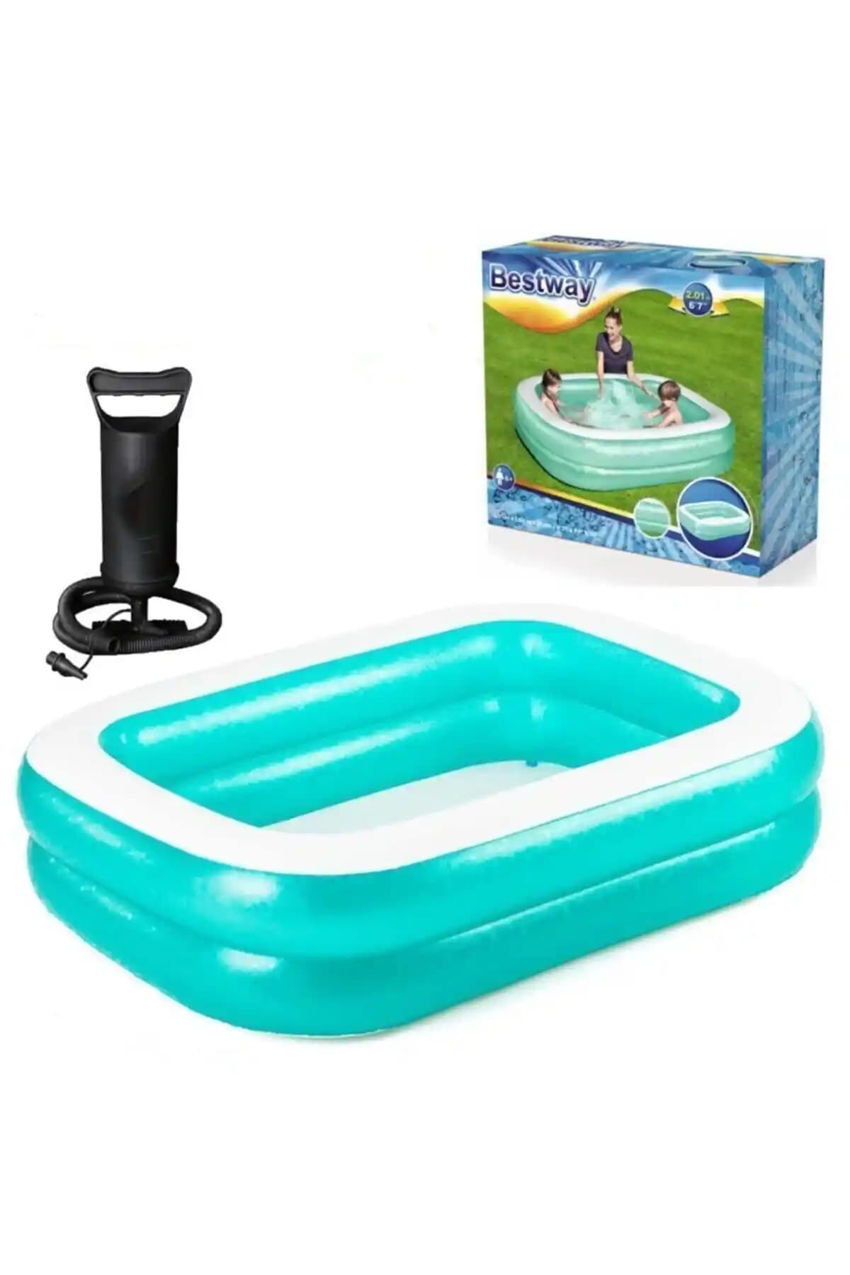 Bestway Jumbo Dikdörtgen Havuz Seti 54005: Pratik ve Dayanıklı Yaz Eğlencesi İçin Ideal