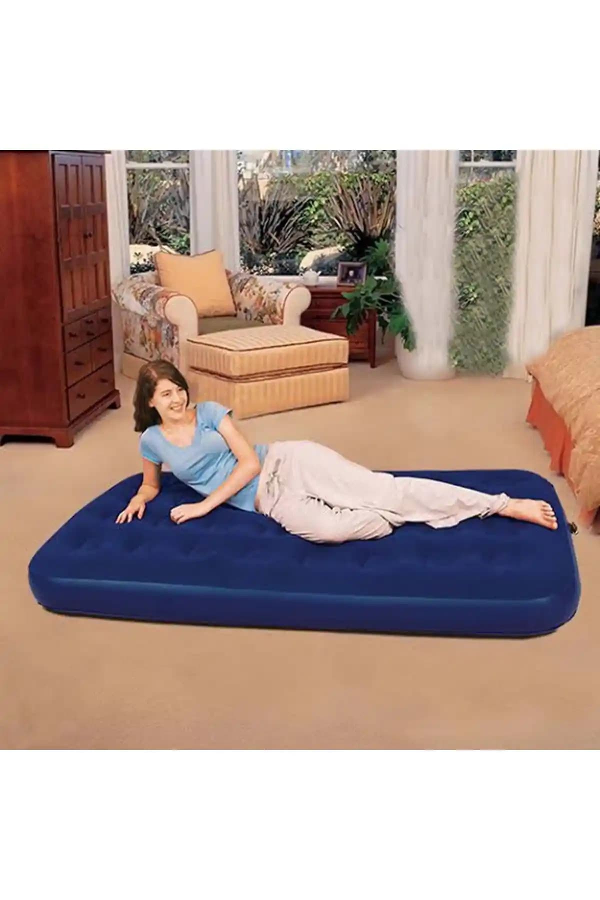 Bestway Şişme Geniş Tek Kişilik Yatak 188x99 cm Konfor ve Dayanıklılık Sunar