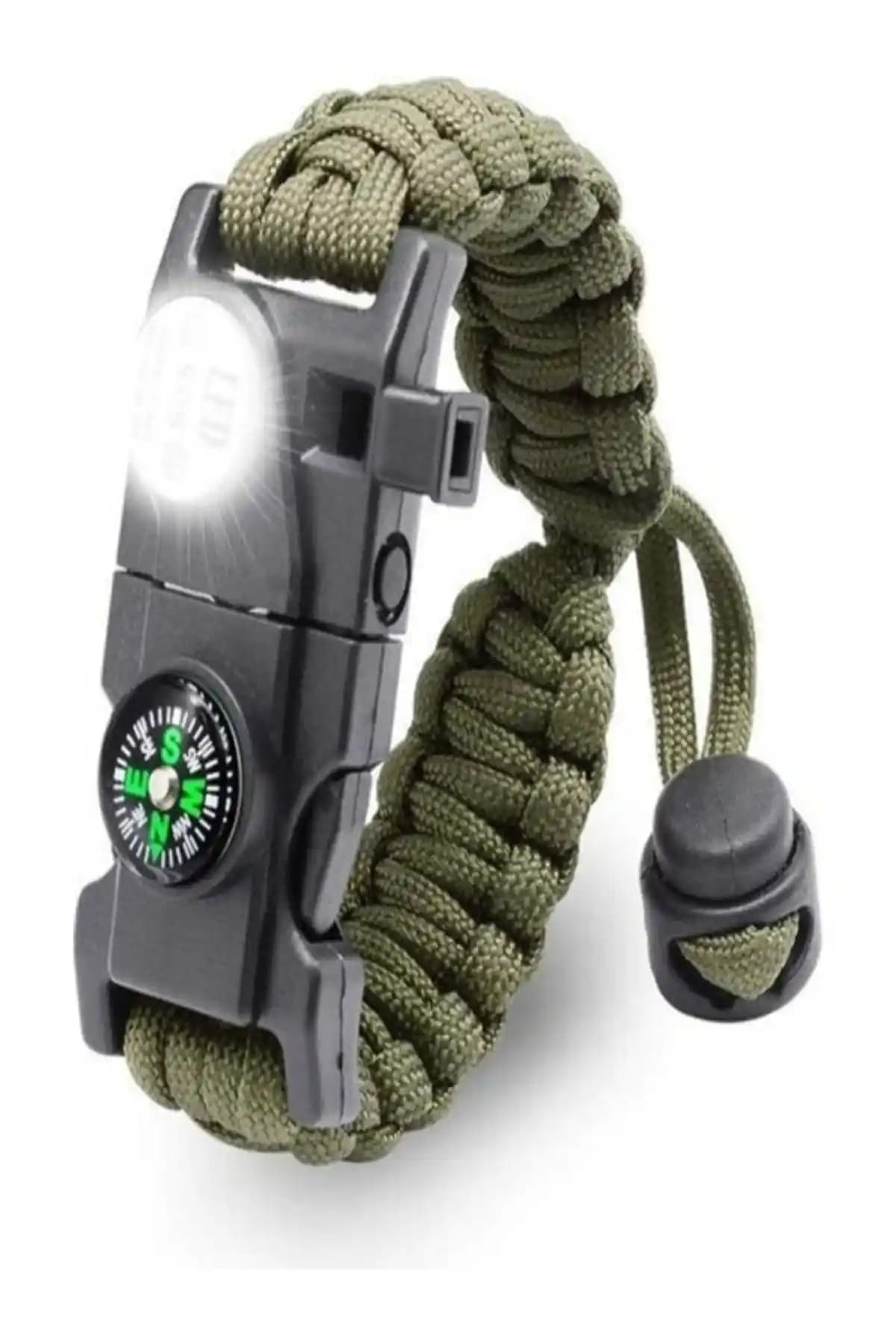 Bosile Hayatta Kalma Bilekliği: Çok Fonksiyonlu Acil Durum ve Doğa Yürüyüşü Ekipmanı