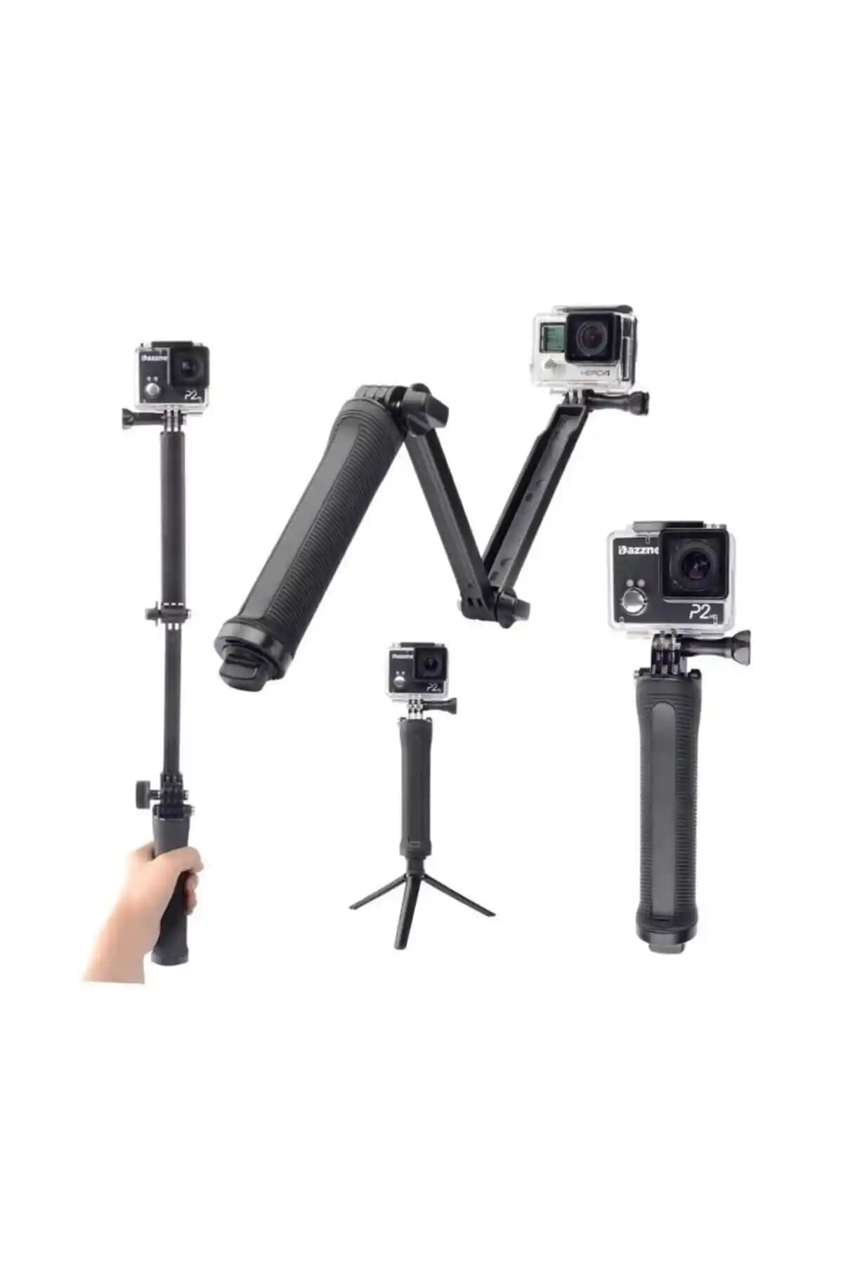 BUM Gopro ve Aksiyon Kamera Çok Yönlü Monopod Tripod: Çok Fonksiyonlu ve Kullanışlı Aksesuar