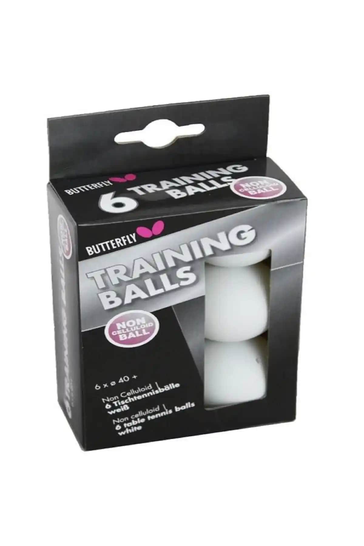 Butterfly Training Balls 40 6'lı Masa Tenisi Topları Dayanıklılık ve Performans İçin Uygun