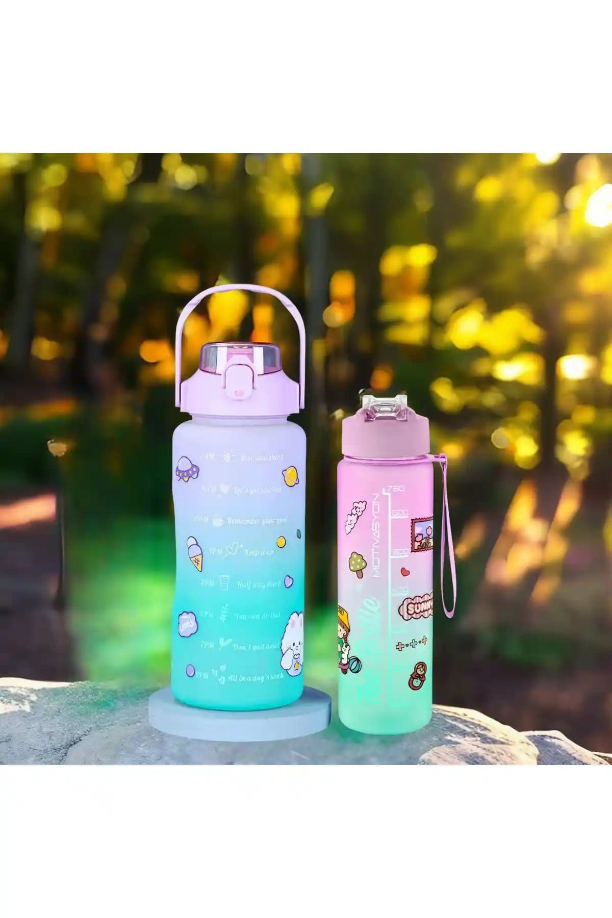 Comprox Motivasyonel Su Matarası 2 Litre Sağlıklı ve Şık Tasarım ile Günlük Kullanım İçin