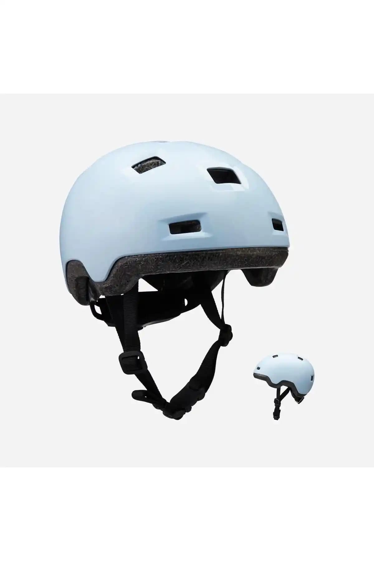 Decathlon Oxelo Pastel Mavi Çocuk Kaskı Güvenlik ve Konfor Sunar