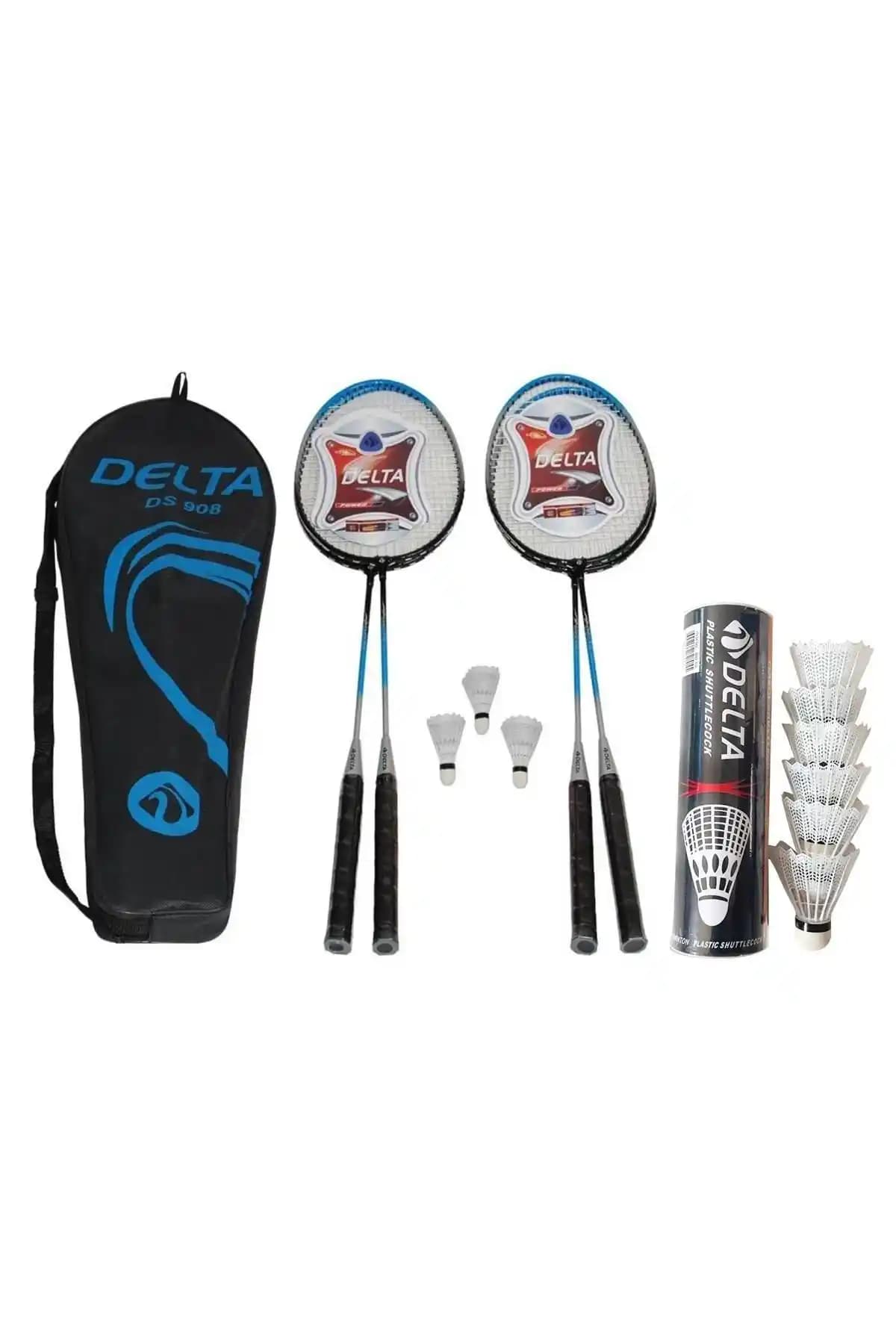 Delta 4 Adet Badminton Raketi ve Aksesuarlar Seti Spor Tutkunları İçin Uygun Fiyatlı Seçenek