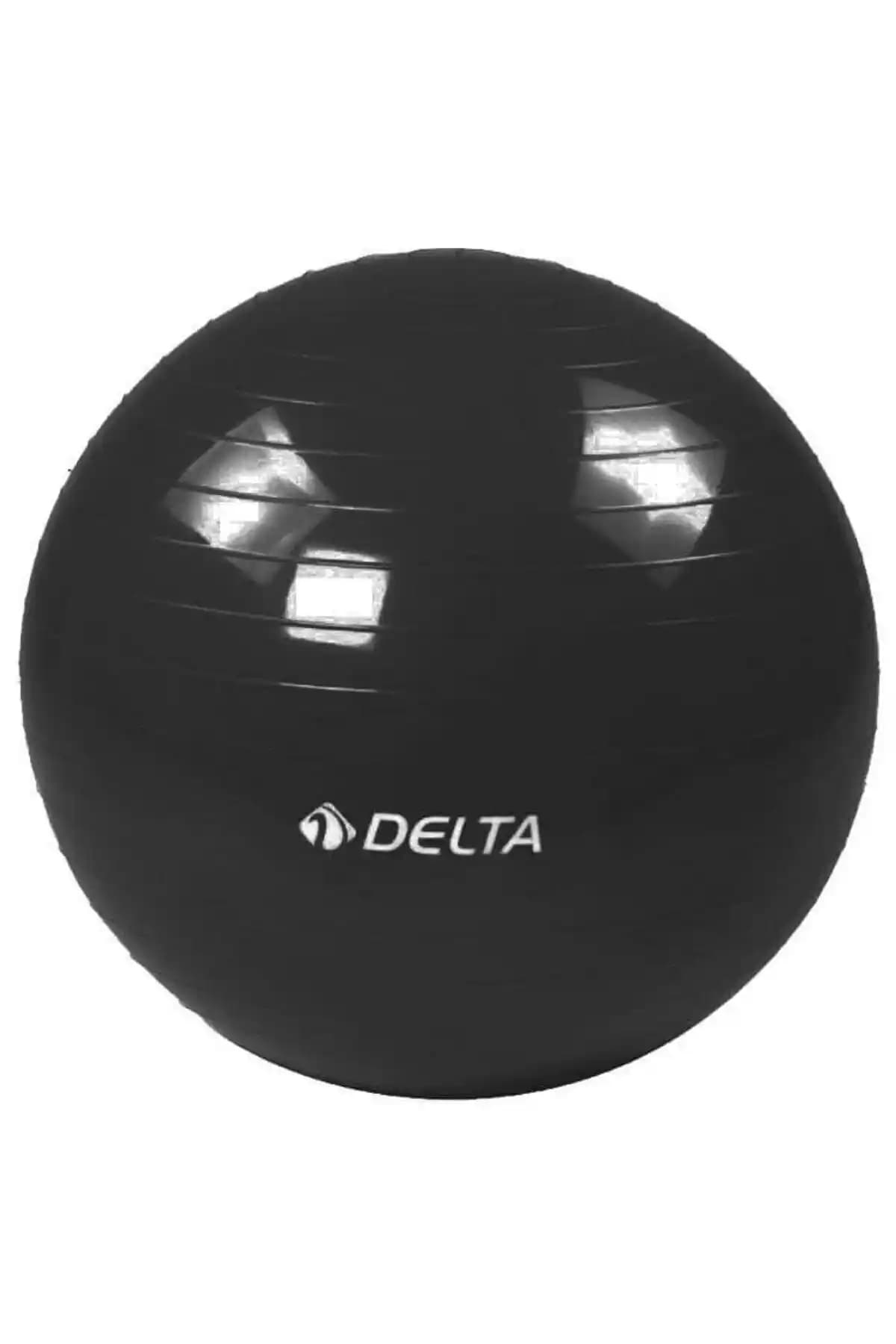 Delta 55 Cm Deluxe Siyah Pilates Topu ile Güçlü ve Esnek Vücut İçin Etkili Egzersizler