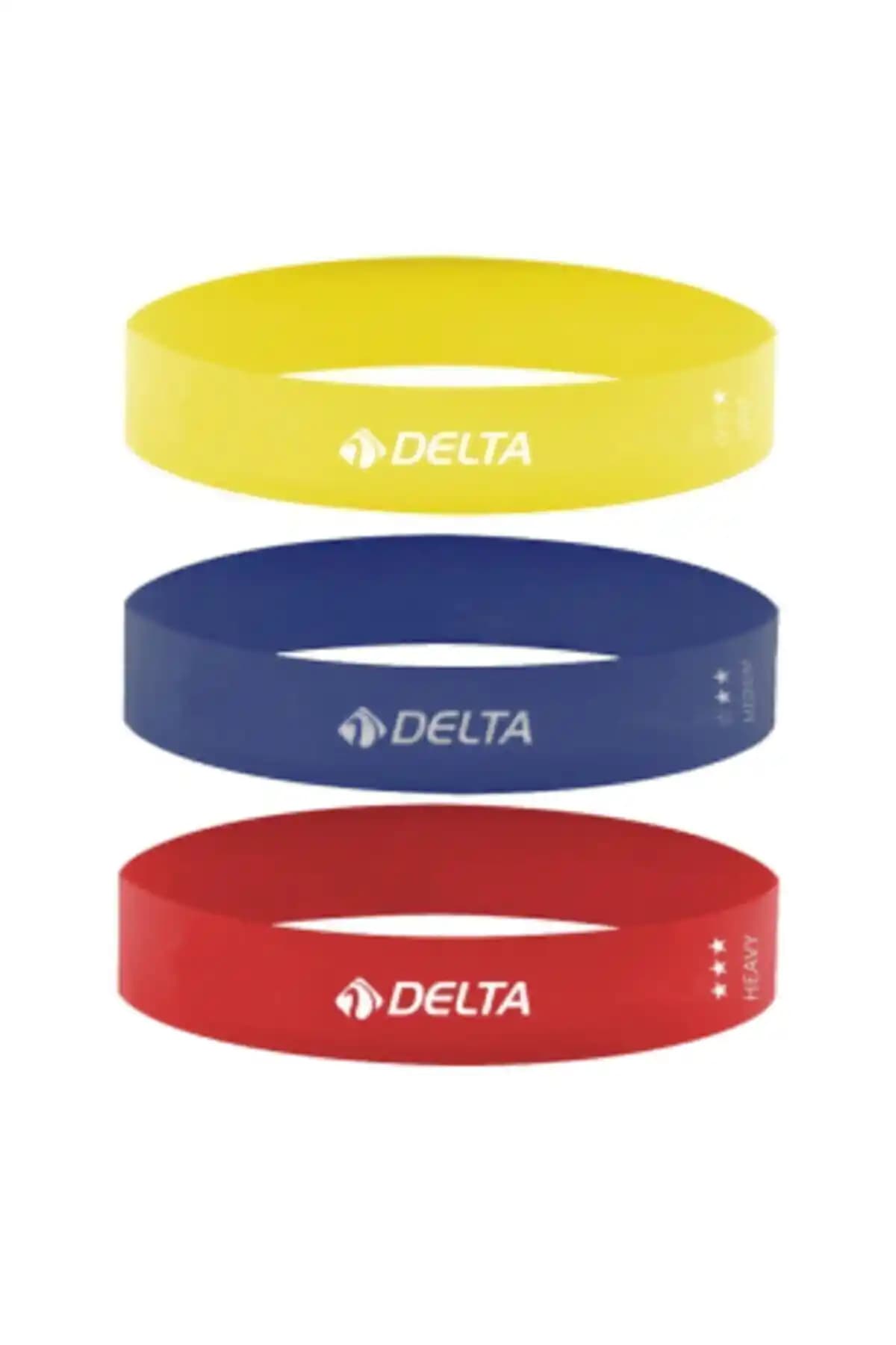 Delta Latex 3'lü Aerobik Pilates Direnç Egzersiz Bandı ile Çok Yönlü Antrenman Deneyimi