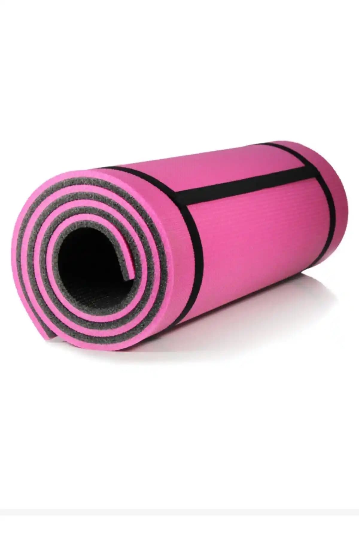 Doğanlar Marketing Çift Katlı Pilates ve Yoga Minderi Pembe 170x55cm 10mm Dayanıklı Konforlu