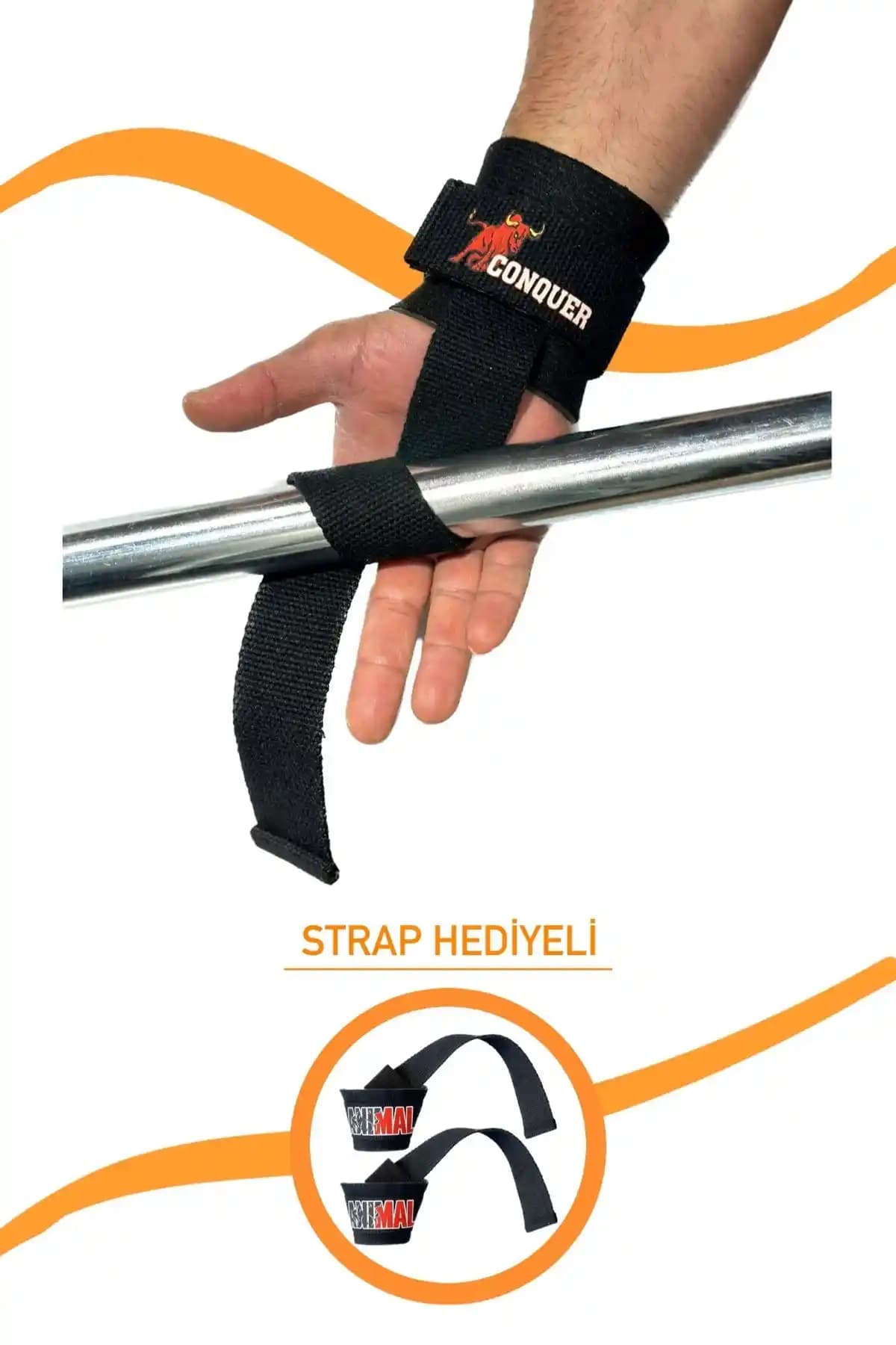 E-HSPORT Grip Pro Kaldırma Kayışı Sporcular ve Fitness Tutkunları İçin Uygun