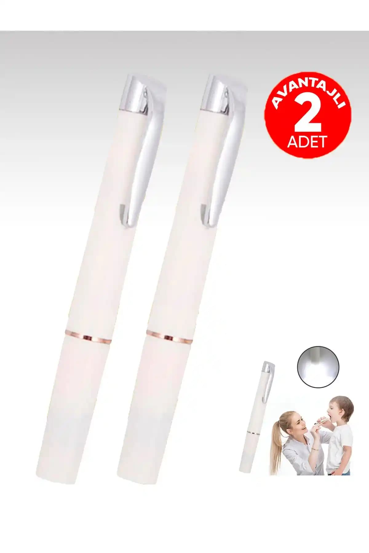 EGESTA LED Işıklı Muayene Kalemi Çift Paket Profesyonel Sağlık Kullanımı