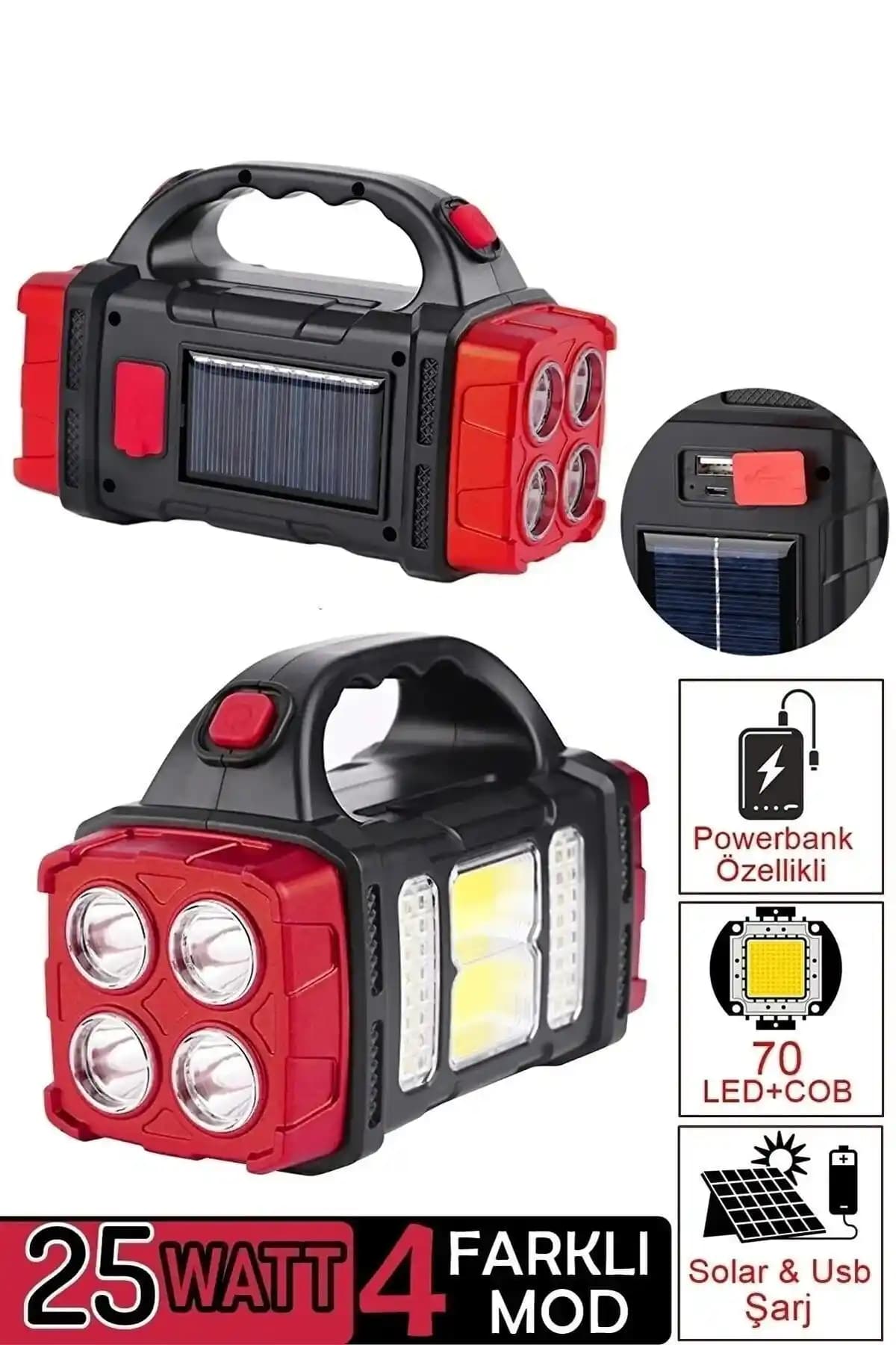 Genel Markalar Güneş Enerjili Solar Şarjlı 25W Ay Işıklandırma Cihazı Tanıtımı