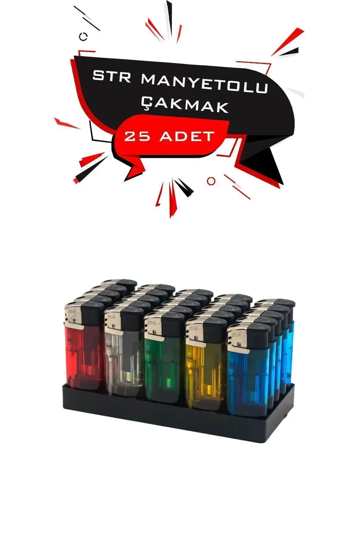 Genel Markalar STR Manyetolu Platinli Çakmak: Dayanıklı ve Renkli Taşınabilir Ateşleme Cihazı