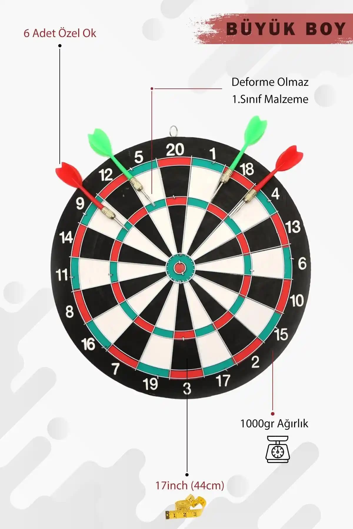 Hsport Yüksek Kalite Profesyonel Büyük Boy Dart Seti: Dayanıklı ve Çok Yönlü Eğlence Aracı