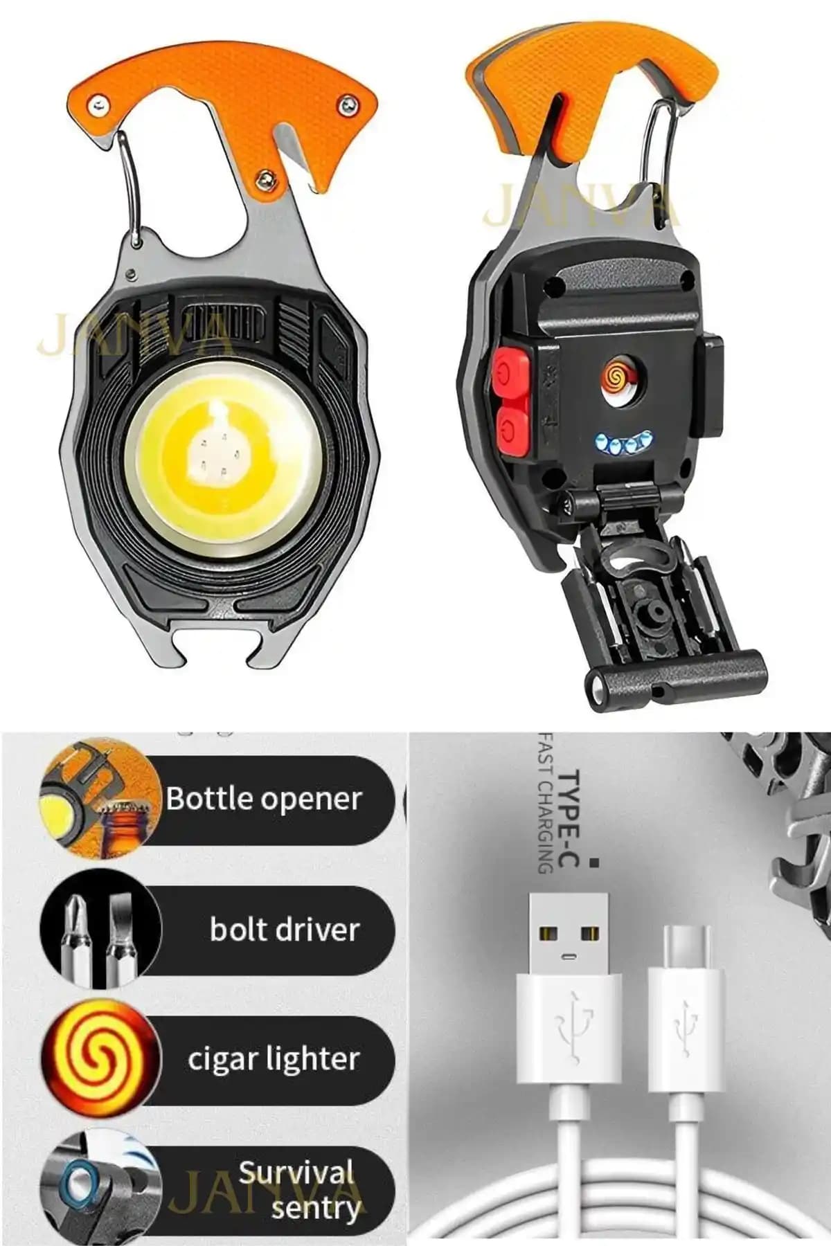 Janva Çok Fonksiyonlu Kamp Feneri: Dayanıklı ve Çok Yönlü Dış Mekan Aydınlatması