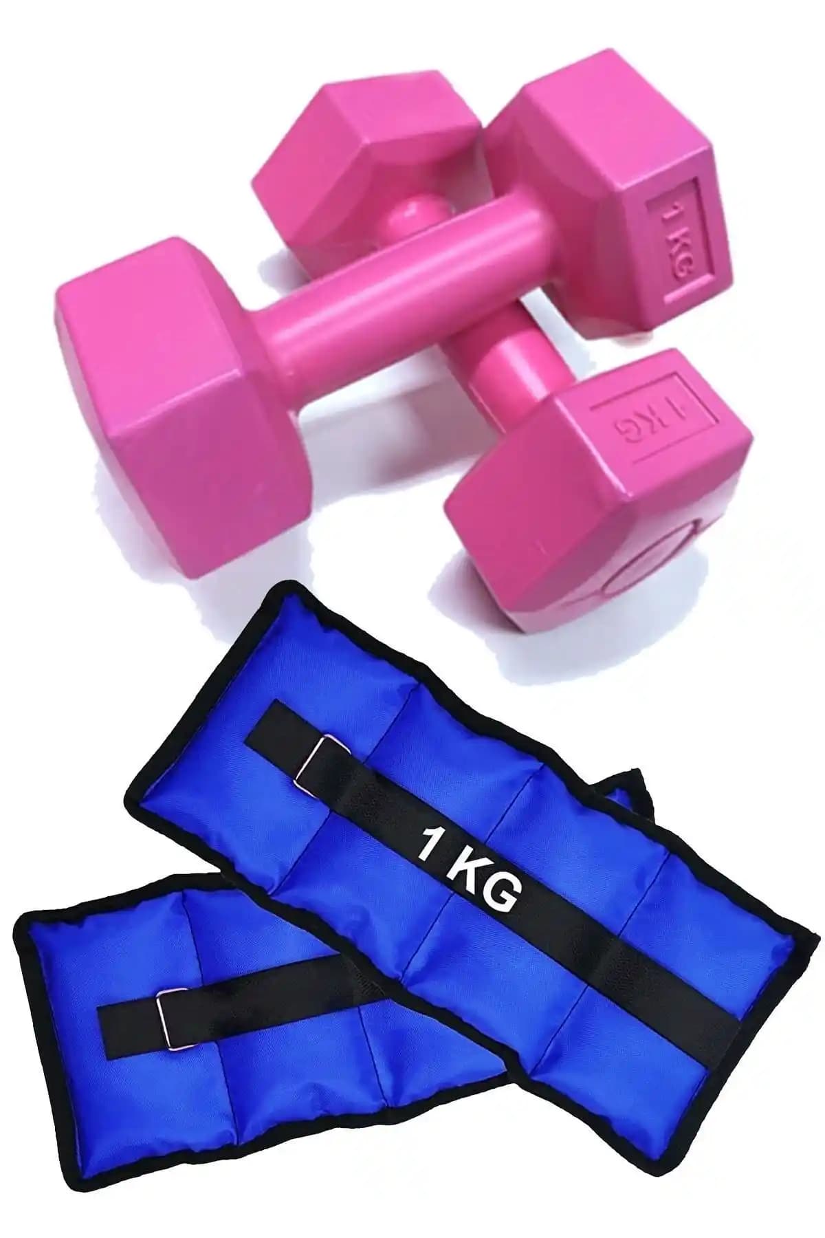 Jet El ve Ayak Bilek Ağırlığı Seti 2x1 Kg Kum Torbası ve Dambıl ile Güçlenin