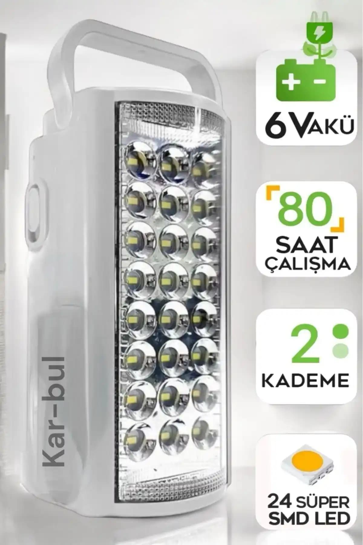Kar-Bul 24 LED'li USB Şarjlı Kamp Feneri: Yüksek Performans ve Taşınabilirlik