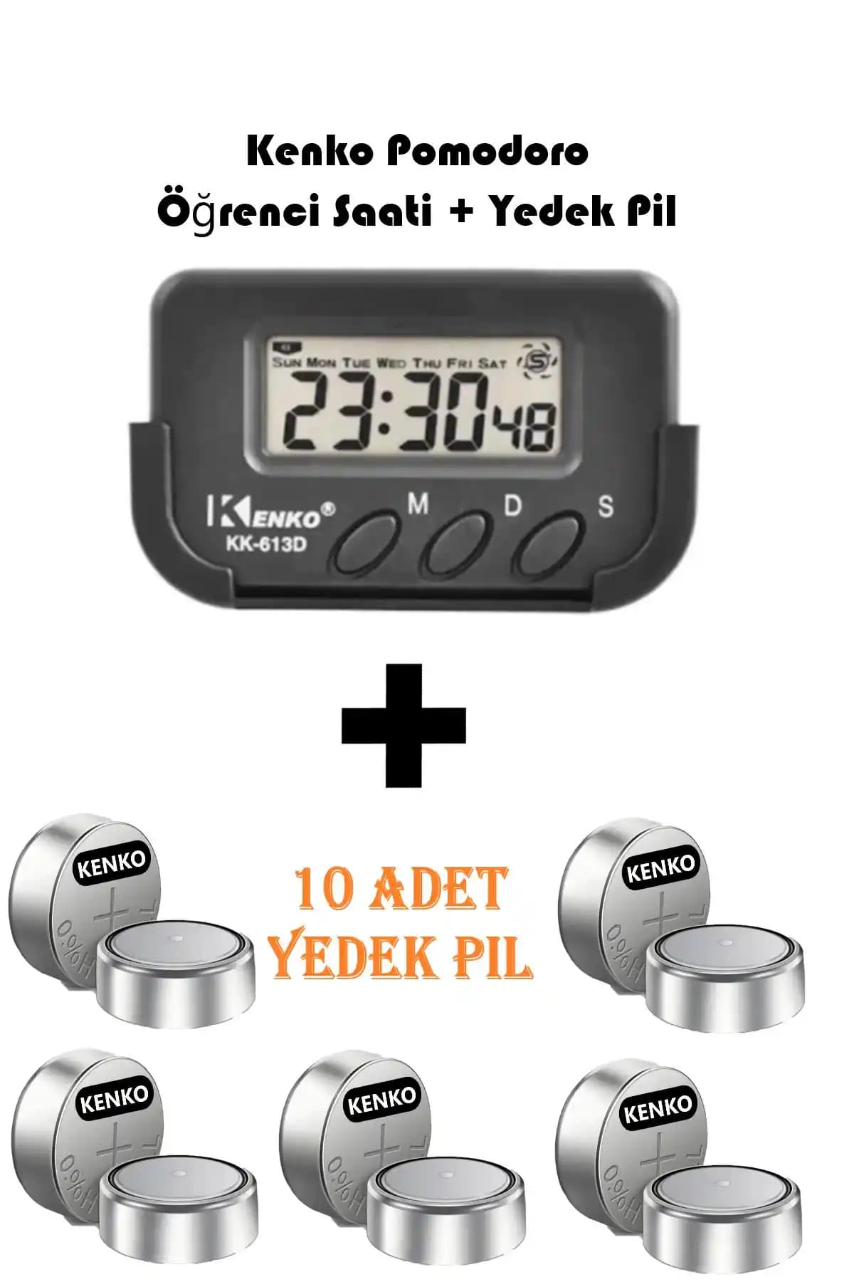 Kenko Kronometreli Pomodoro Öğrenci Masa Saati Verimliliği Artıran Modern Çözüm
