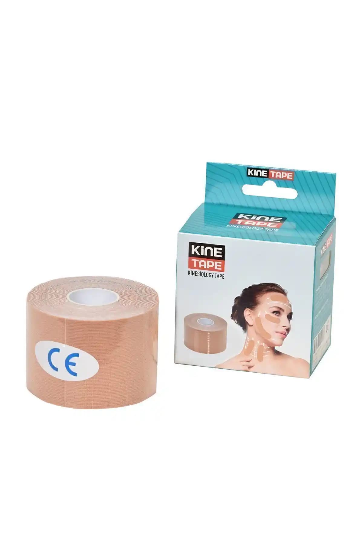 Kine Tape Beauty Yüz ve Çevresi İçin Organik Kinesio Bant ile Cilt Destek ve Güzellik
