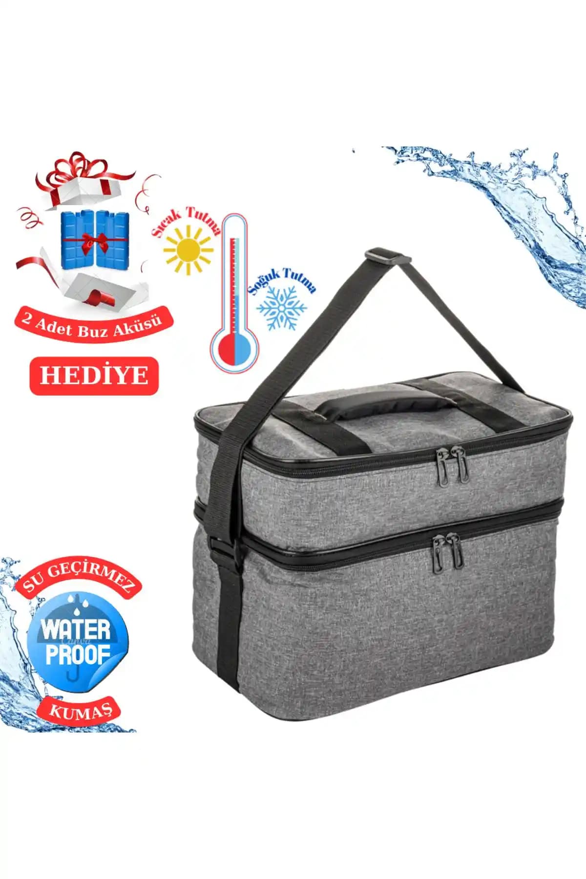 NS Güvenilir 22 Lt Soğutucu Termos Kamp Piknik Çantası ile Açık Hava Etkinliklerinizde Tazelik