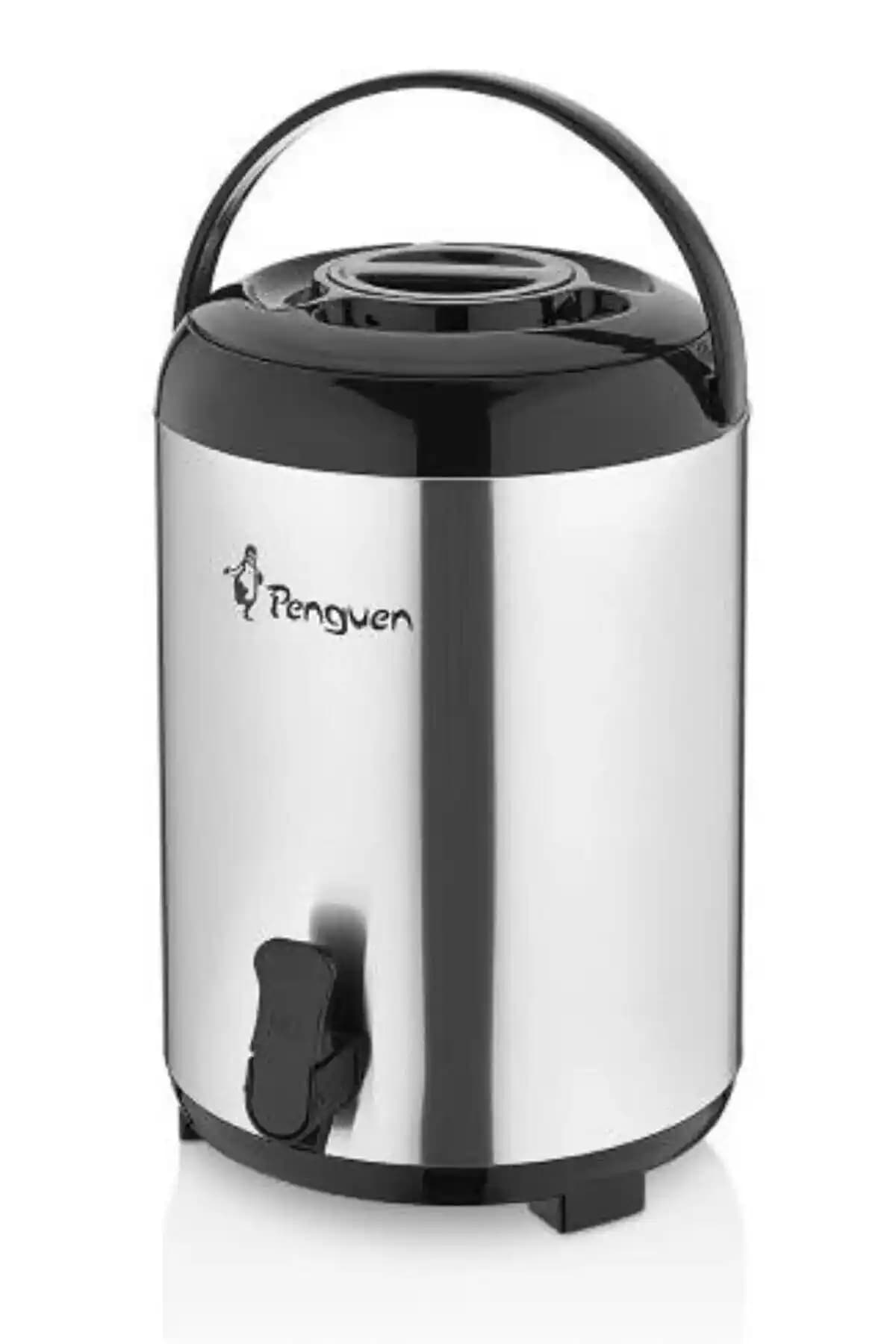 Penguen Metalik 9.5 Litre Su Termosu Geniş Kapasite ve Uzun Süre Sıcaklık Koruma Özelliğiyle