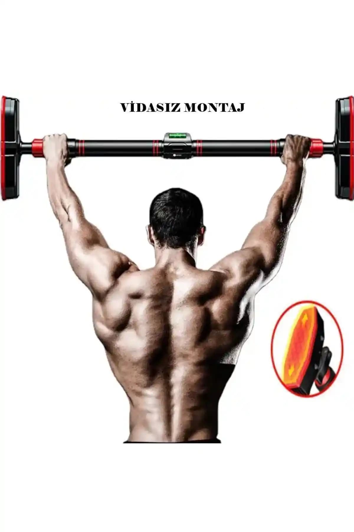 POBO Yeni Nesil Kapı Barı 72-95cm Evde Spor ve Güçlendirme İçin Ideal