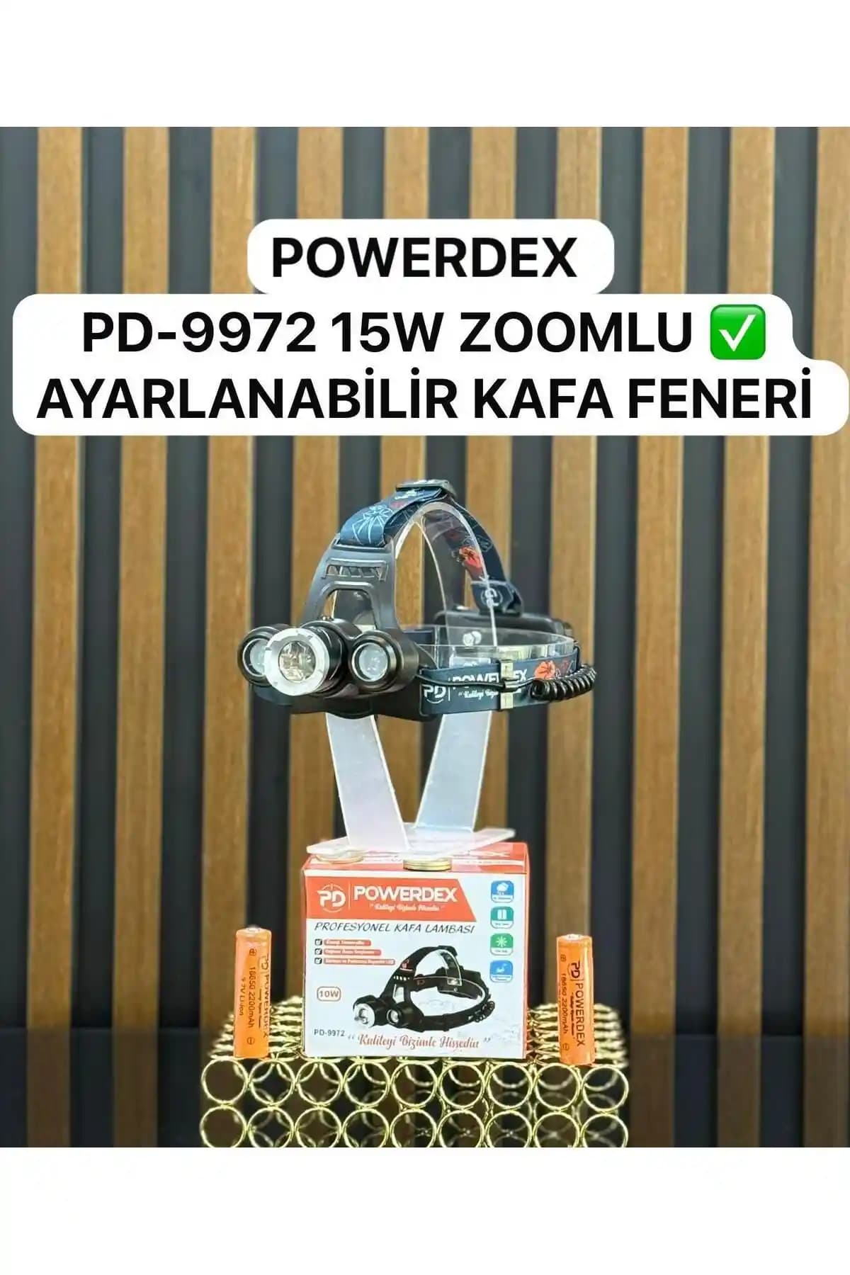 Powerdex PD-9972 Şarjlı Metal Su Geçirmez Kafa Lambası Performans ve Dayanıklılık