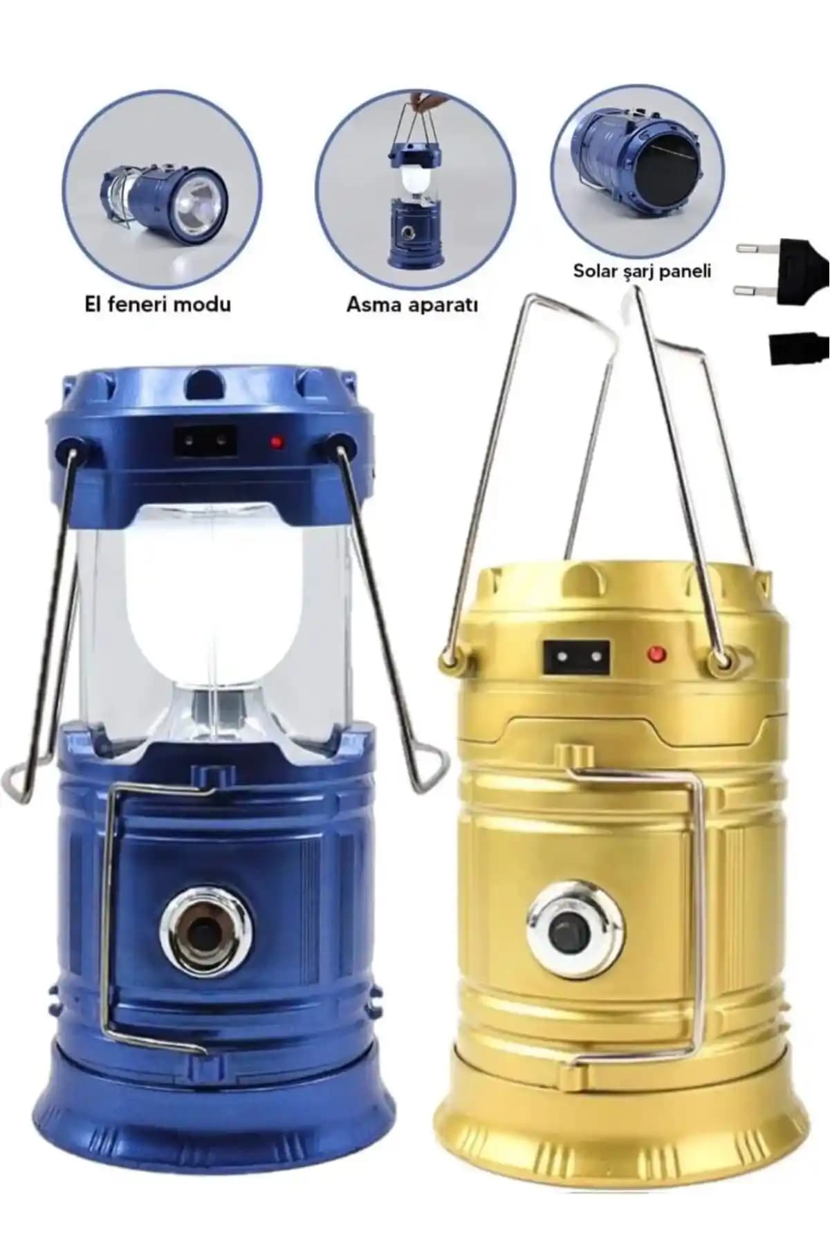 REVOPRO Solar Güneş Enerjili Usb'li Kamp Feneri Çok Yönlü Aydınlatma Çözümü