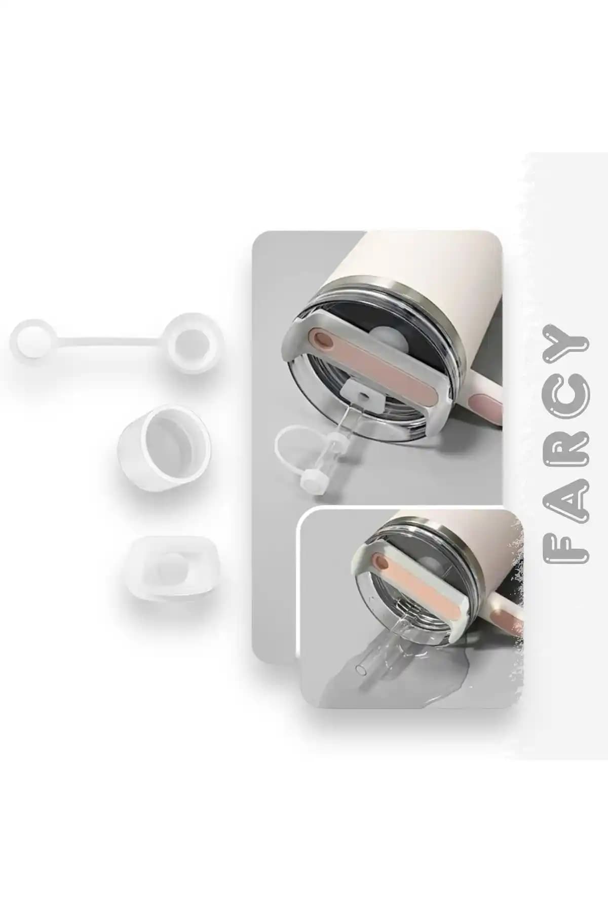 Stanley Quencher Uyumlu 3 Parça Sızdırmaz Silikon Koruyucu Aksesuar Seti