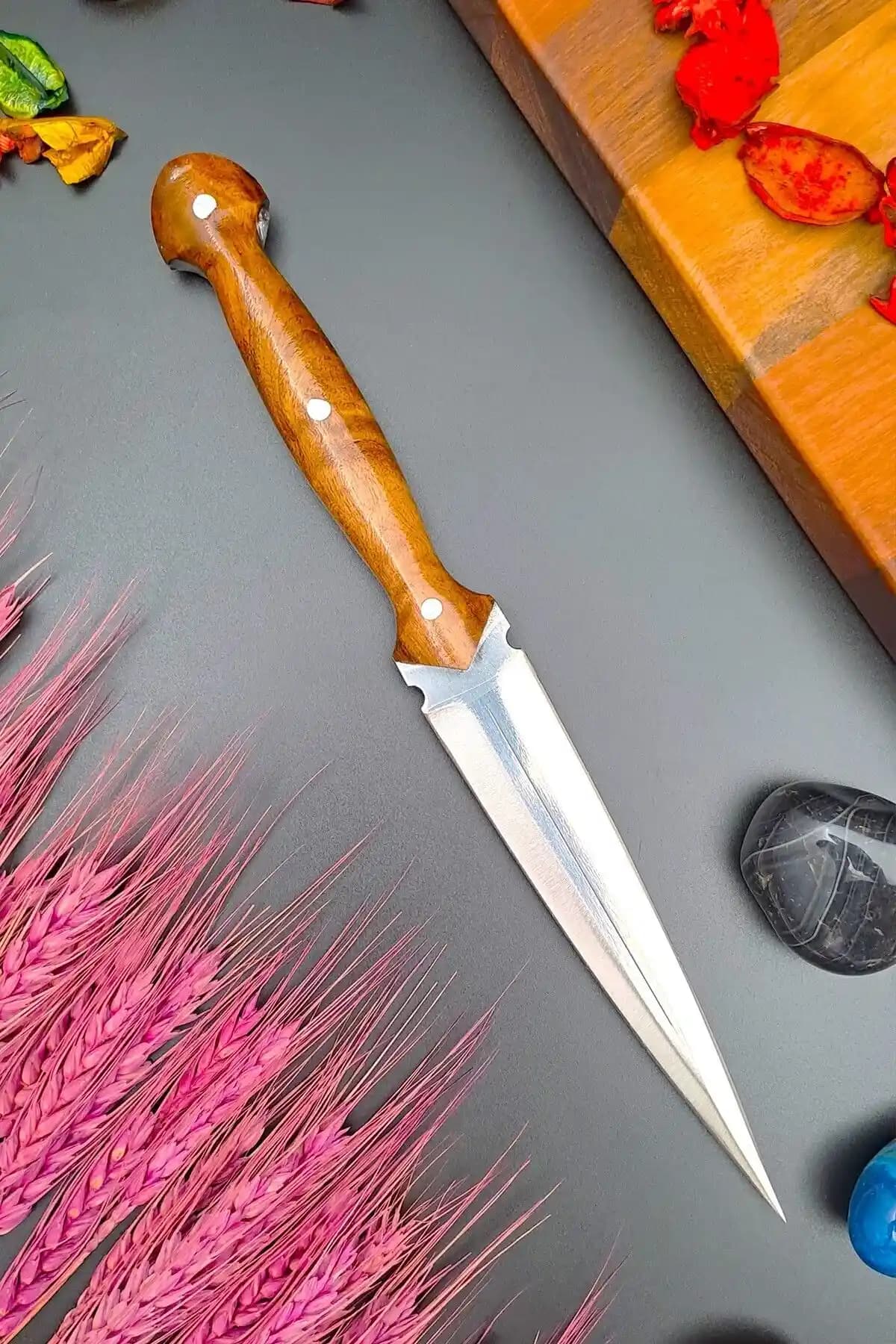 SWENCRAFT Outdoor Çerkes Kaması: El Yapımı Dayanıklı Kamp Bıçağı ve Doğa Aksesuarı