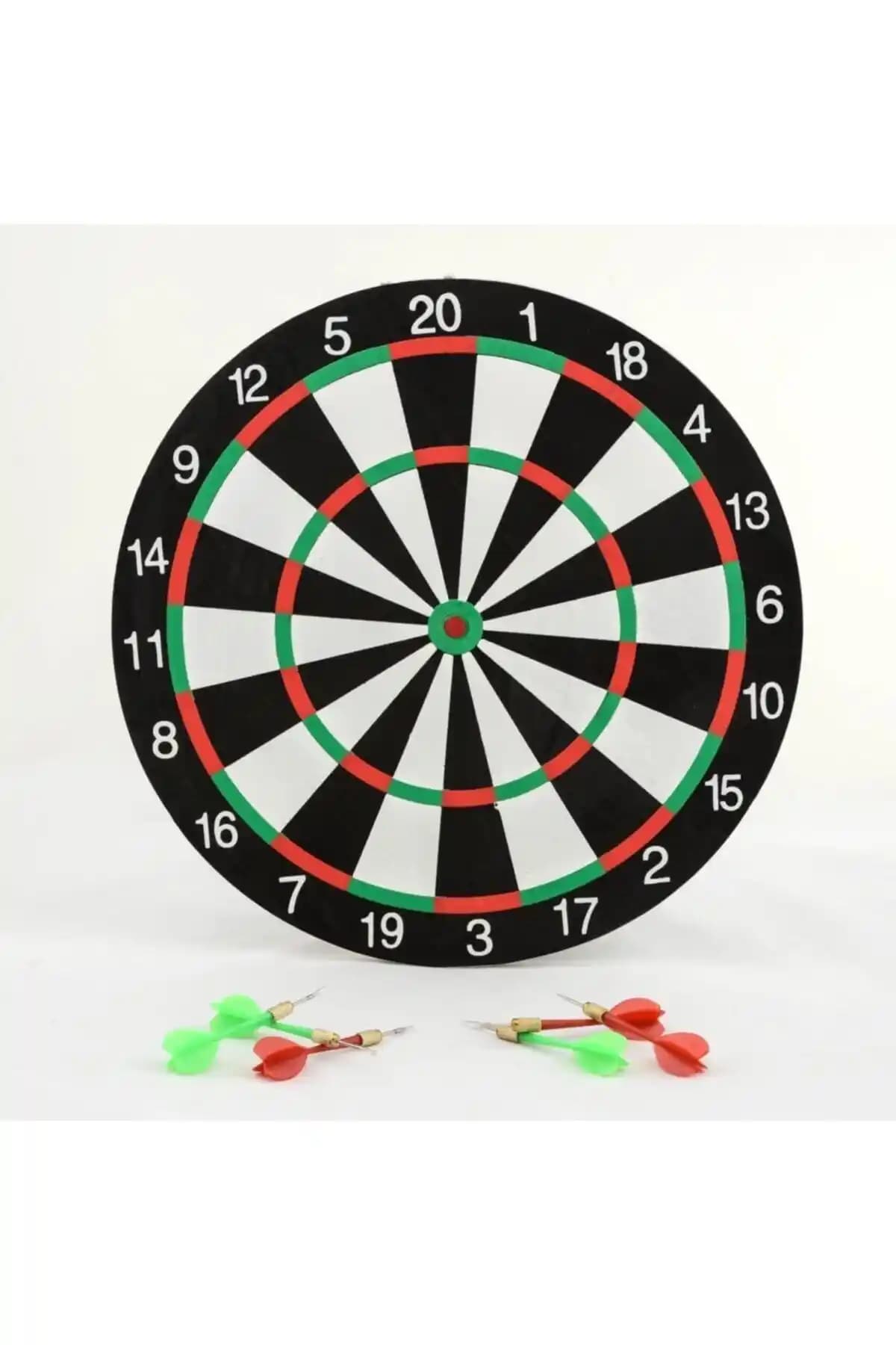 Trenddünyası Çift Taraflı 30 cm Dart Tahtası ve 4 Ok ile Eğlence ve Spor Aktiviteleri