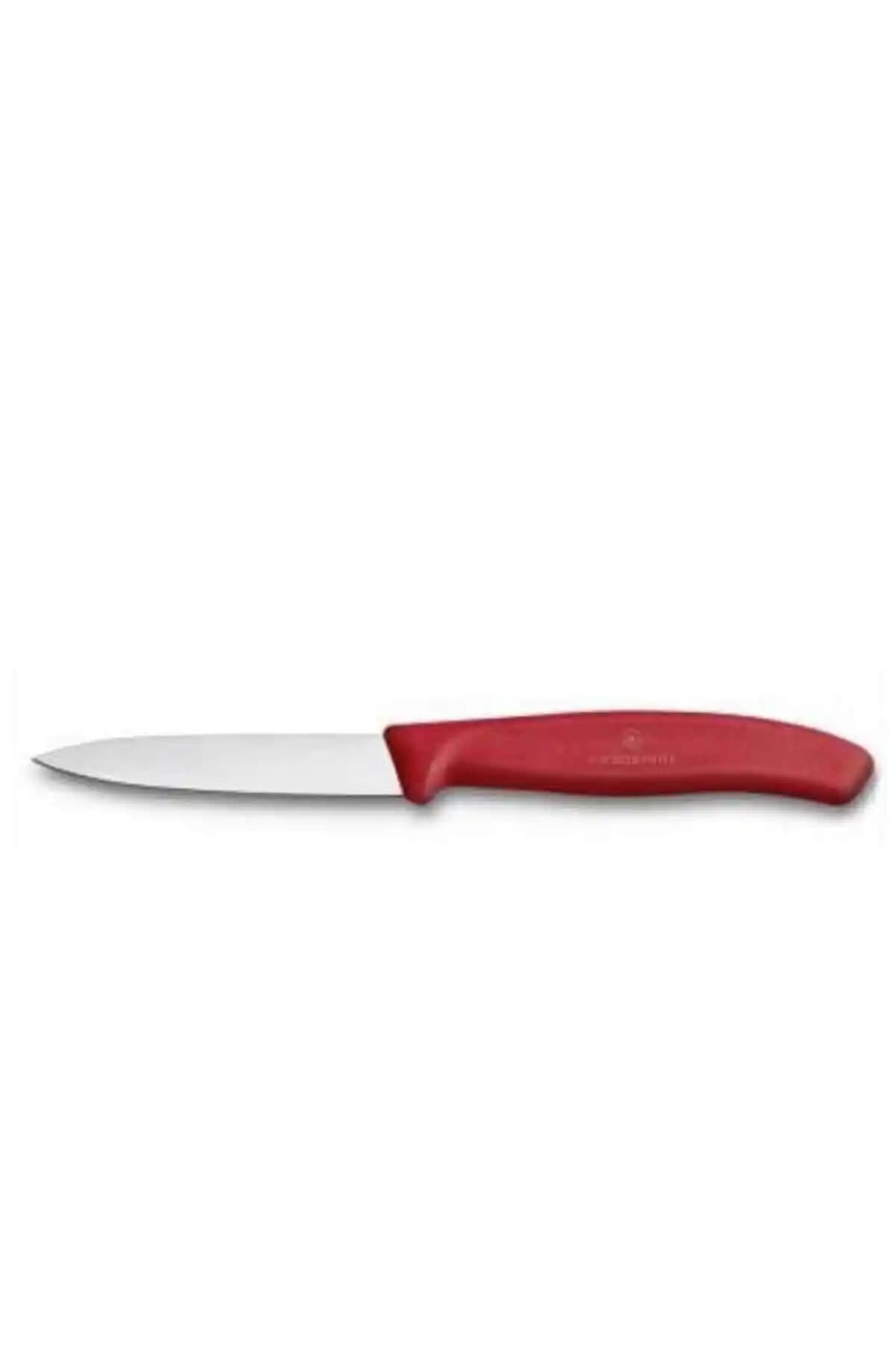 Victorinox Testere Sivri Uçlu Kırmızı Soyma Bıçağı Kamp ve Günlük Kullanım İçin Uygun
