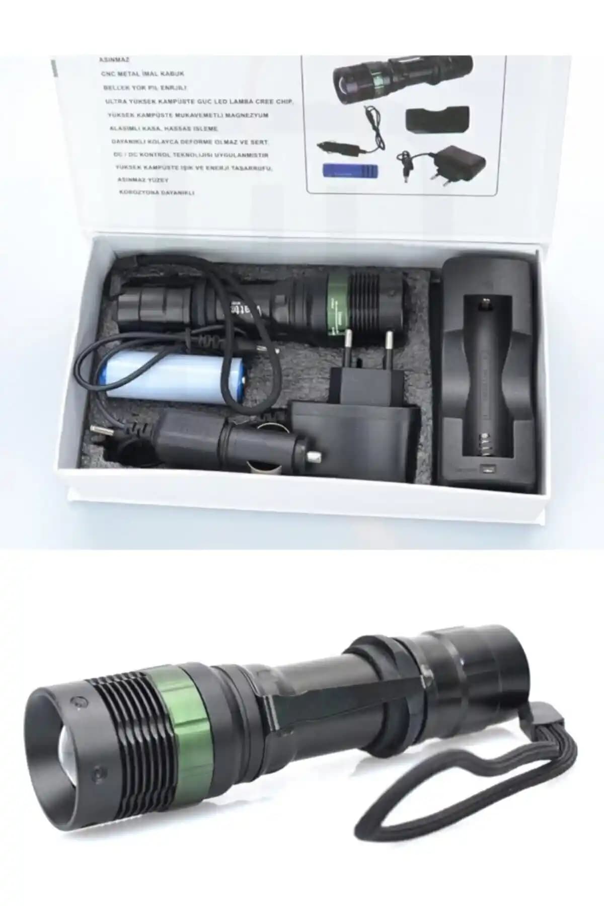 Watton WT-037 Uzun Menzilli Şarjlı Zoomlu El Feneri Detaylı İnceleme ve Özellikleri