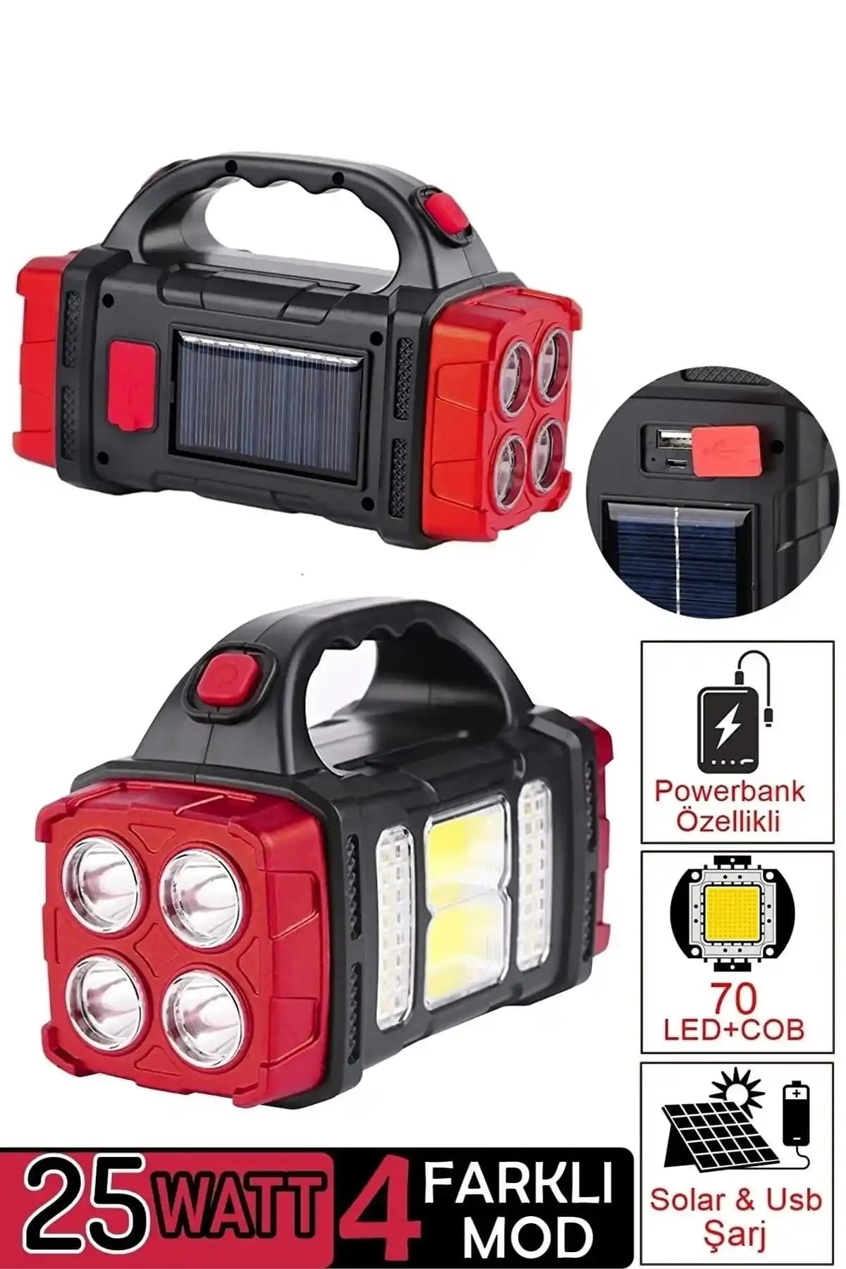 Yopigo KR-26 Güneş Enerjili 25W LED Aydınlatma Cihazı: Dayanıklı ve Çevre Dostu Outdoor Işık Çözümü